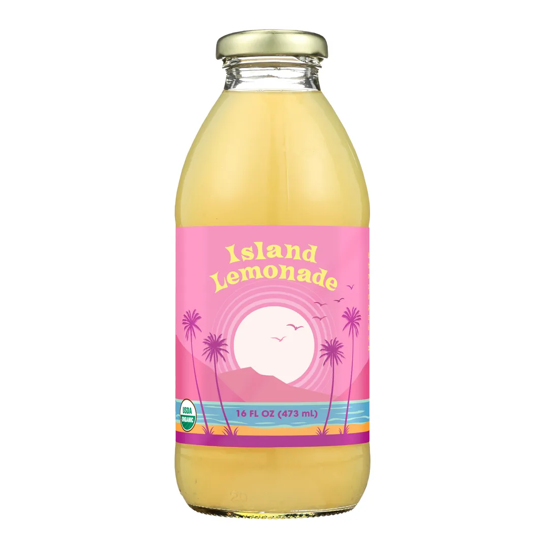 Organic Island Lemonade 16oz + On-The-Go 40MG THC Drink Mix